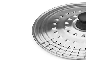 Capac universal Ibili Prisma 714231 inox 26-30 cm negru - Img 3