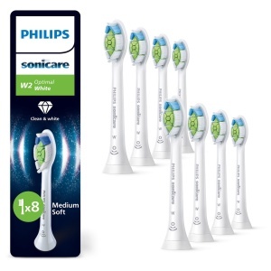 Capete de periuta Philips Sonicare W2 Optimal White HX606887 Alb Pachet 8 buc