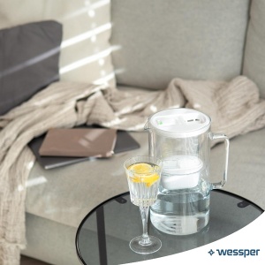 Carafa cu filtru de apa Wessper D2, 3L, sticla borosilicata, LED - Img 7