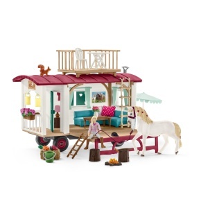 Caravana pentru jocuri de rol Schleich Horse Club 42593, 95 piese, accesorii incluse - Img 2