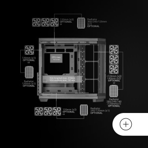 Carcasa Gaming Mars Gaming MC-3TCORE, Neagra, cu Geam Triplu si Racire Lichida - Img 8