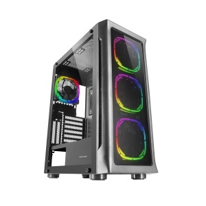 Carcasa Gaming Mars Gaming MC-NEO, XXL E-ATX, Geam Temperat, 4 Ventilatoare ARGB