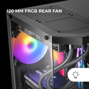 Carcasa Gaming MicroATX Mars Gaming MC-3TLITE, Sticla Temperata, Negru - Img 3