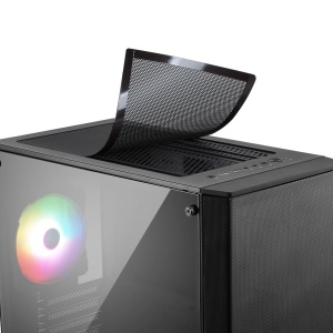 Carcasa Mid-Tower ATX MSI MAG Forge 110R, 2x USB 3.0, 1x Ventilator A-RGB, Negru - Img 6
