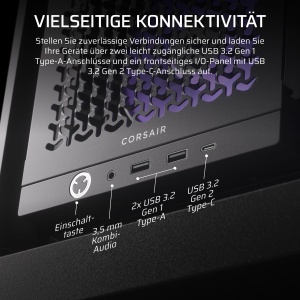 Carcasa PC Corsair Frame 4000D RS ARGB Modulara Mid-Tower ATX, Negru - Img 7