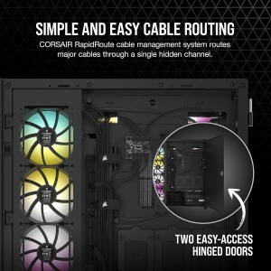 Carcasa PC Full-Tower Corsair 7000D AIRFLOW, Negru, 3 ventilatoare 140mm incluse - Img 7