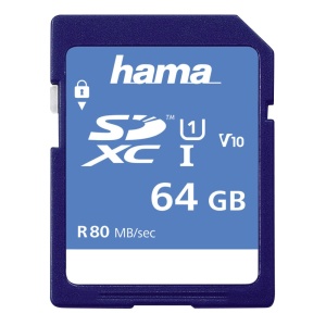 Card de memorie Hama SDHC 64GB, 90 MBs, Class 10