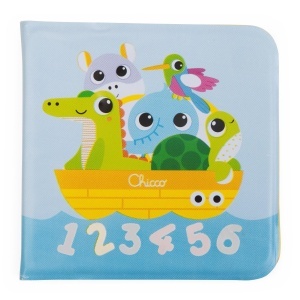 Carte de baie Chicco pentru copii 6-36 luni moale interactiva cu ilustratii care se coloreaza in apa - Img 2