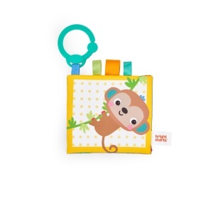Carte de Stoff pentru Bebei Bright Starts Safari Buddies, Plus, Unisex, cu Sunete
