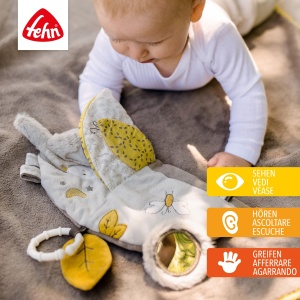 Carte senzoriala pentru bebelusi Fehn Koala cu sunete si oglinda prindere universala - Img 2