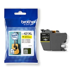Cartus de cerneala Brother LC-421XLY, galben, pentru DCP-J1050DW, DCP-J1140DW, MFC-J1010DW