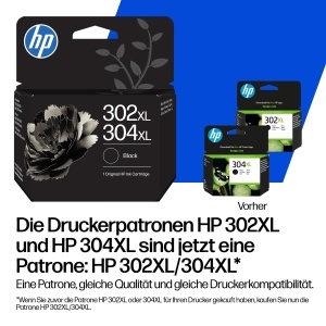 Cartus de cerneala HP 302XL Negru, capacitate 300 pagini, original - Img 2