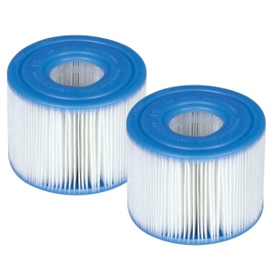 Cartus Filtru Intex S1 pentru PureSpa, 2 bucati, Dacron, Alb
