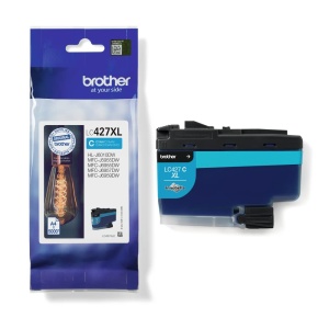 Cartus original Brother LC-427XLC Cyan, 5000 pagini, compatibil MFC-J5955DW - Img 3