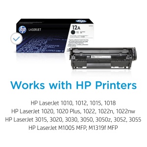 Cartus Toner Original HP 12A Negru pentru LaserJet 101010121015, 2000 Pagini - Img 2