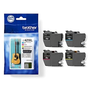 Cartuse de cerneala Brother LC-421XLVAL, 4 culori, 500 pagini fiecare