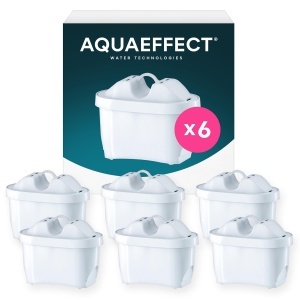 Cartuse filtrare apa AQUAEFFECT MAX, set 6 bucati, reduce clor si calcar
