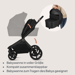 Carucior 2 in 1 Lionelo Freya, pentru copii 0-4 ani, cu husa impermeabila UPF50 - Img 3
