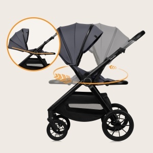 Carucior 2 in 1 LIONELO LAYLA cu suport pentru nou-nascuti si sport, max 22 kg - Img 4