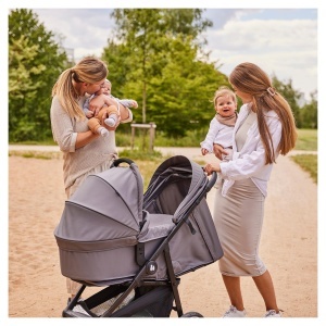 Carucior 3 in 1 Hauck Shop N Care Trio Set - Buggy, Babywanne, Autositz, Culoare Gri - Img 3