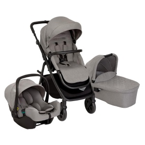 Carucior 3in1 Graco Near2Me DLX, cu Babywanne si Babyschale, gri, pana la 22 kg