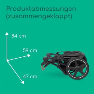 Carucior Bebeconfort Cloudy, 0-4 ani, 22kg, 3 roti all-terrain, Mineral Graphite - Img 9