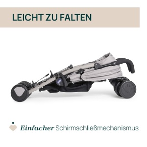 Carucior Chicco Echo Lite, pentru copii de la nastere pana la 22 kg, cu spatar reglabil, bej - Img 5