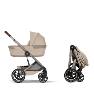 Carucior CYBEX BALIOS S LUX cu Babywanne pliabila, culoare Almond Beige - Img 9