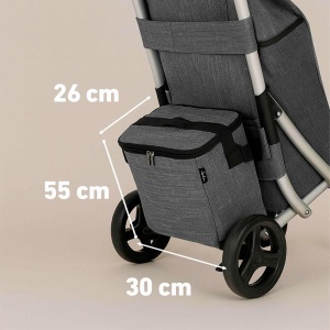 Carucior de cumparaturi JATA HCAR2502, 40 l, 4 roti, design pliabil - Img 3