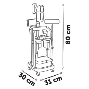 Carucior de curatenie Smoby cu aspirator, 11 accesorii, reciclabil - Img 6