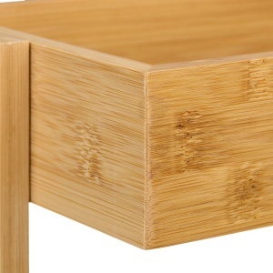 Carucior de depozitare Relaxdays din bambus, 3 niveluri, 71,5x31x18 cm - Img 6