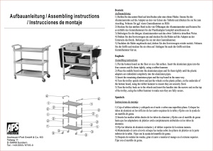 Carucior de Servire APS, Aluminium, 3 Etaje, Capacitate 240 kg - Img 3
