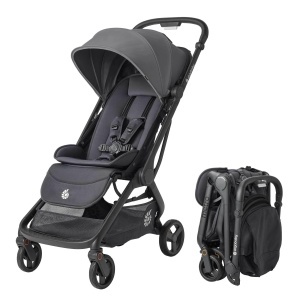 Carucior Ergobaby Metro3 cu functie de culcare, 0-22 kg, Compact, Gri