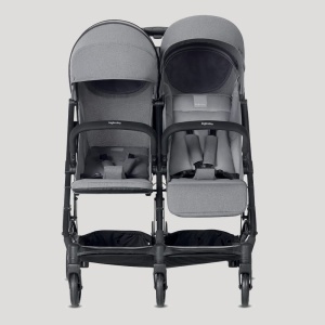 Carucior gemeni Inglesina Twin Sketch, ultralight, compact, gri, UPF 50 - Img 5