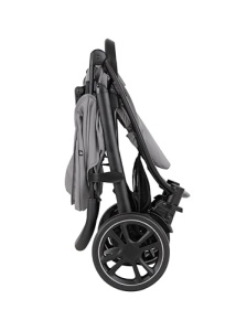 Carucior Graco EeZeFold cu mecanism inteligent de pliere, de la nastere pana la aproximativ 3 ani (0 pana la 15 kg), inclusiv husa de ploaie, gri, Gri Clopotnita - Img 6