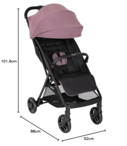 Carucior Graco Myavo 58 kg pliabil automat pentru nou-nascuti si copii pana la 22 kg culoare Mulberry - Img 2