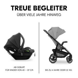 Carucior Hauck 2in1 Shop N Care Travel Set Pliabil UV Protectie 50 Gri - Img 3