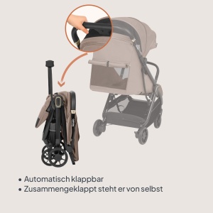 Carucior Lionelo Bess pentru copii 0-4 ani, 22 kg, 360 roti pivotante, usor - Img 3