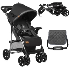 Carucior LIONELO Emma Plus pentru copii pana la 15 kg, cu sistem de inclinare si accesoriu