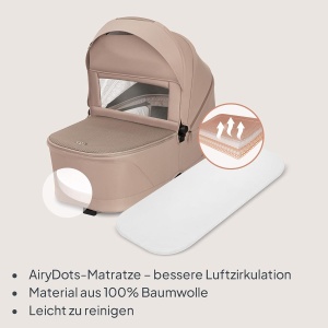Carucior Lionelo Freya 2 in 1 cu Babywanne si Sportsitz, 0-22 Kg, UPF50 - Img 4