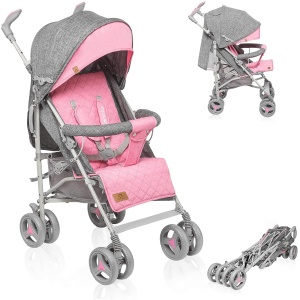 Carucior Lionelo Irma, ultrausor, cu functie de culcare, roti de 6 inch
