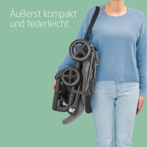 Carucior Maxi-Cosi Lara2 Select Grey Compact si Usor 0-22 kg - Img 2