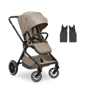 Carucior multifunctional hauck Move N Care, cu adaptor pentru scaun auto, culoare mocha