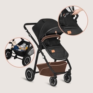 Carucior multifunctional Lionelo Bianka 3 in 1 pana la 22 kg sistem pliabil roti 360deg cu amortizoare - Img 10
