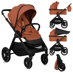 Carucior multifunctional Lionelo Layla 2 in 1 0-48 luni roti PU pivotante suspensie completa