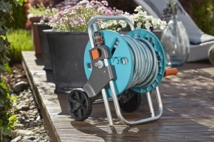 Carucior pentru furtun GARDENA CleverRoll S, depozitare compacta, utilizare usoara - Img 4