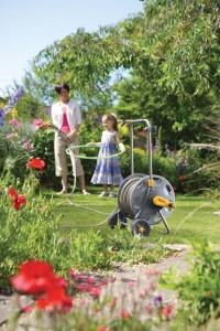 Carucior pentru furtun Hozelock 50 m, capacitate 60 m, robust si ergonomic - Img 2