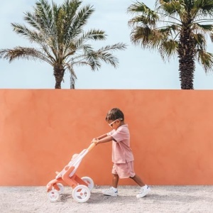 Carucior pentru papusi Smoby Baby Nurse, roti multidirectionale, cadru metalic, pentru papusi pana la 42 cm - Img 4