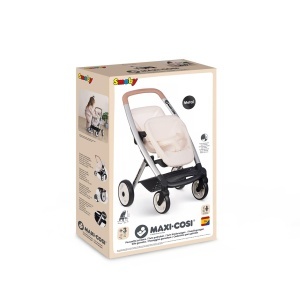 Carucior pentru papusi Smoby Zwillings - pentru 2 papusi de max. 42 cm, cu roti pivotante - Img 4