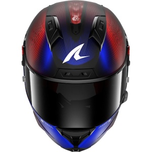 Casca moto SHARK AERON SPEED-TECH Carbon Albastru Rosu M - Img 3